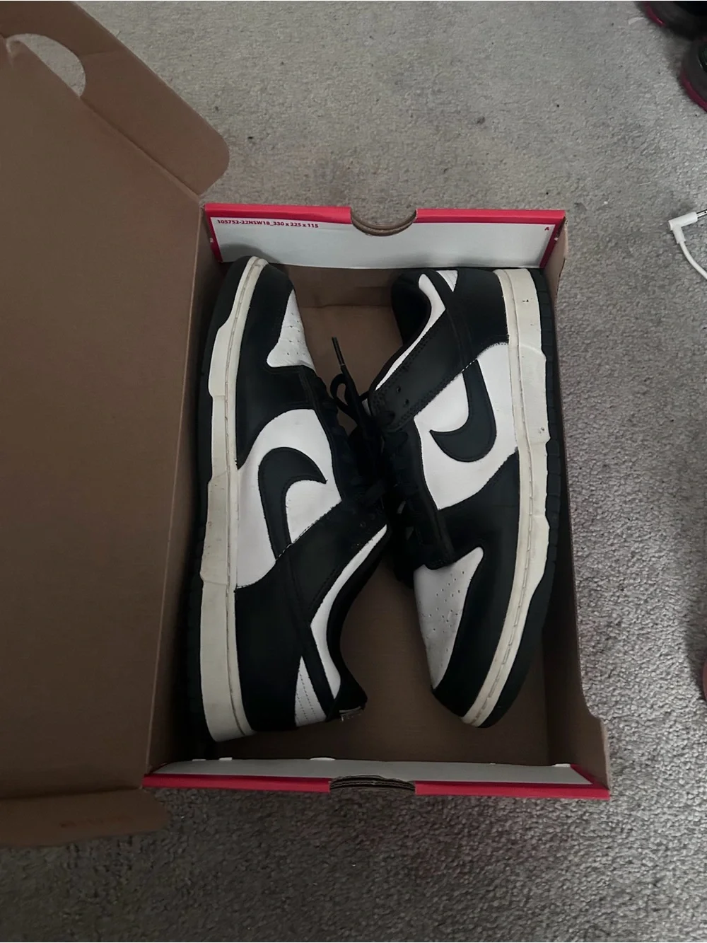 Nike Black and White Low-Top Sneakers